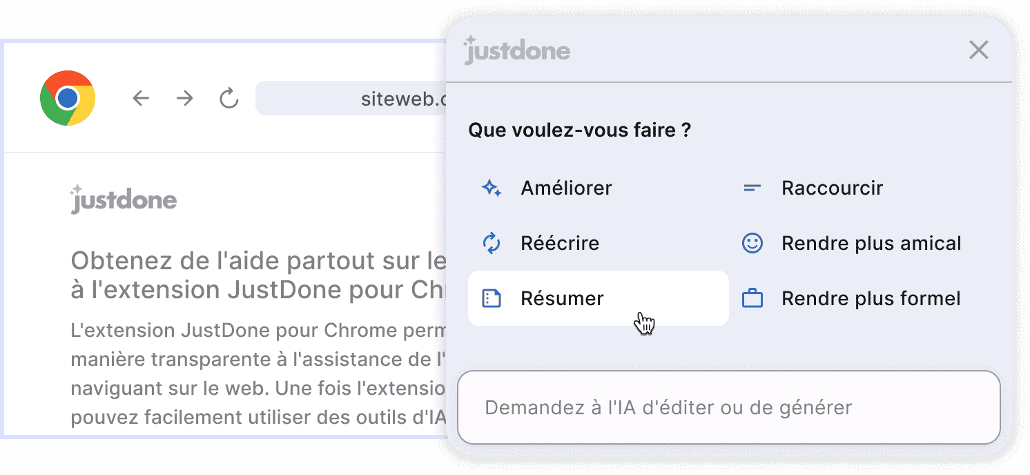 Que voulez-vous faire ?
