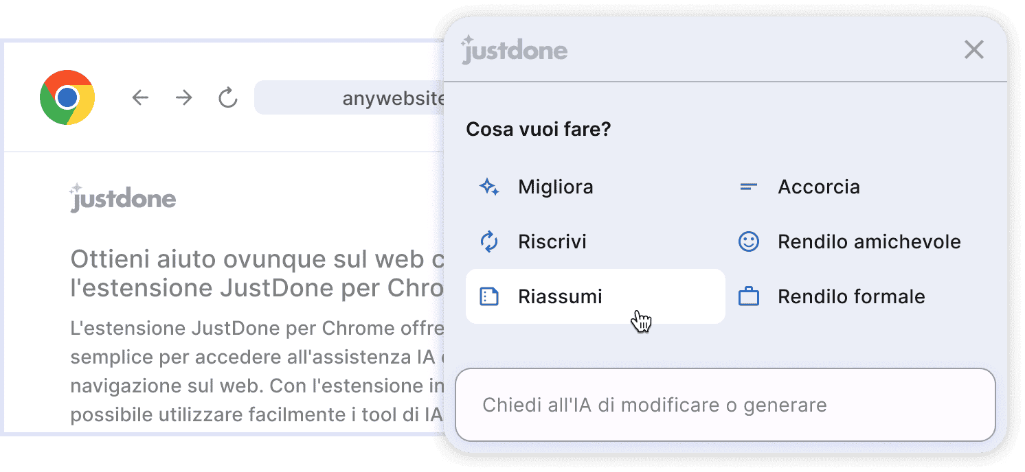 Cosa vuoi fare?