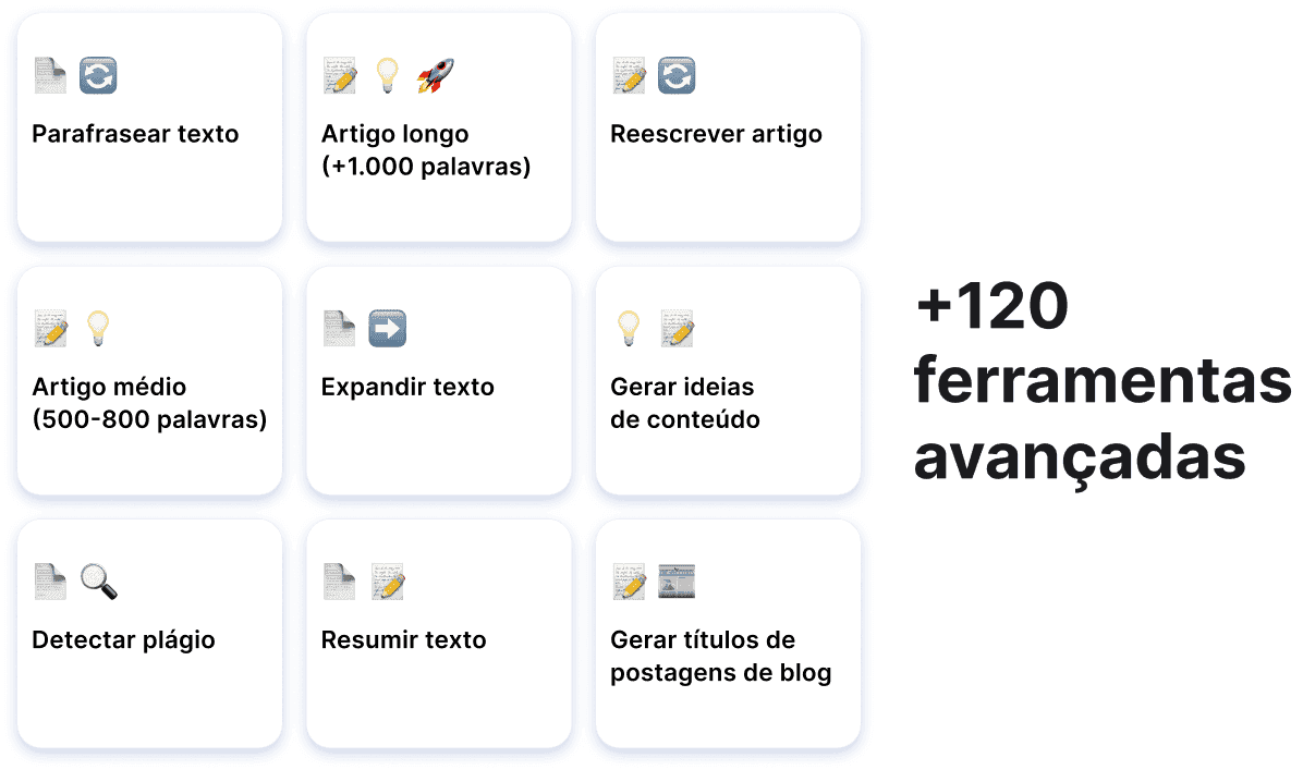 120 ferramentas avançadas