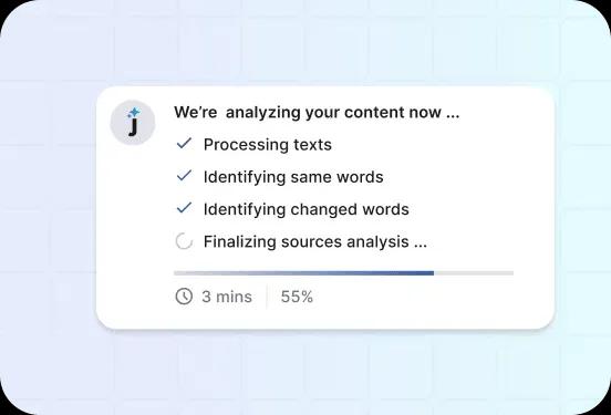 analyze your content to identify plagiarism