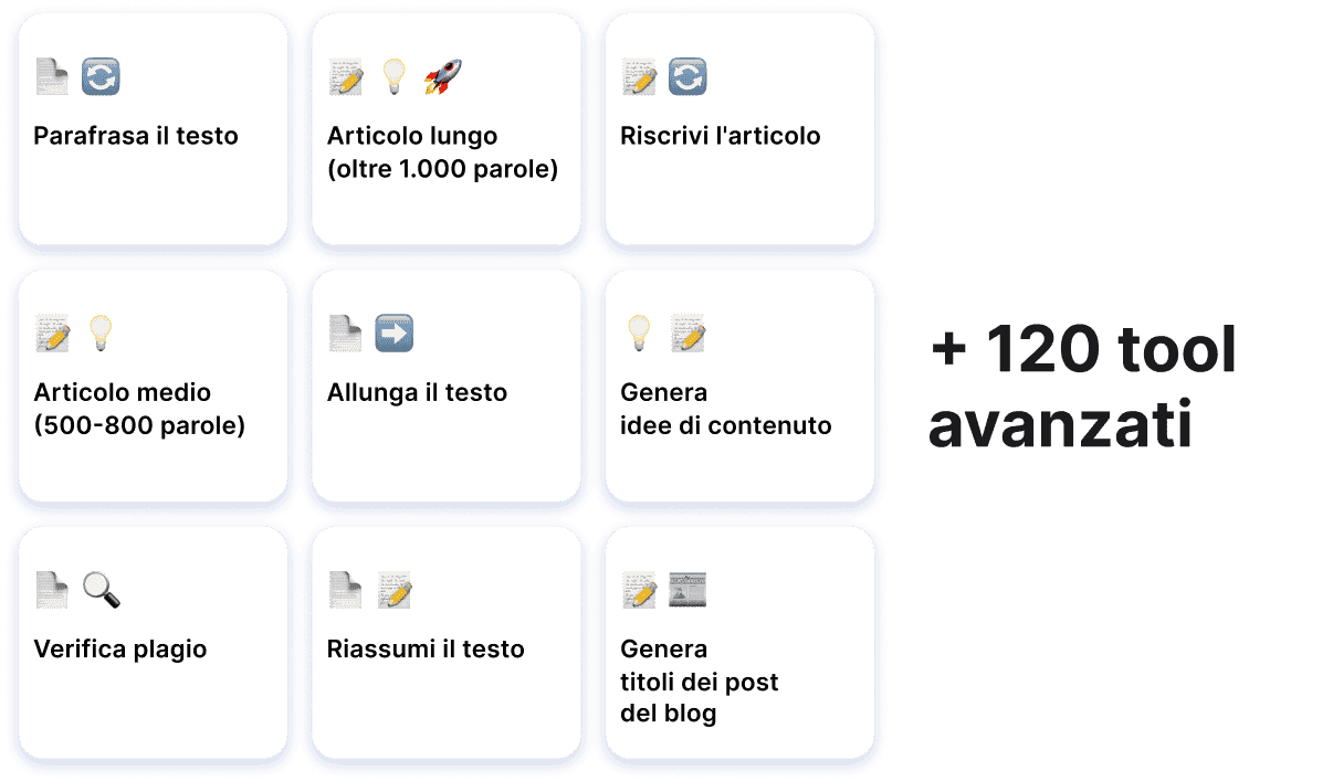 120 tool avanzati